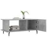 ZNTS Coffee Table Concrete Grey 90x50x40 cm Engineered Wood 829504