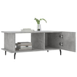 ZNTS Coffee Table Concrete Grey 90x50x40 cm Engineered Wood 829504
