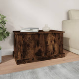 ZNTS Storage Box Smoked Oak 70x40x38 cm Engineered Wood 816509