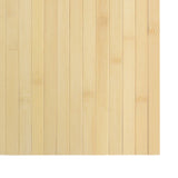 Rug Rectangular Light Nature 100x400 cm Bamboo 376819