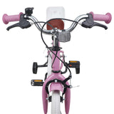 Kids Bike 12 Inches for 2-4 Years Old Light Pink 42009447