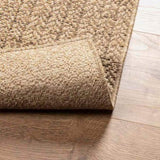 Rug ZIZUR Beige 120x170 cm Jute Look Indoor and Outdoor 4010394
