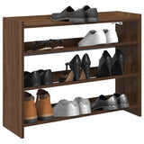 ZNTS Shoe Rack Brown Oak 80x25x61.5 cm Engineered Wood 859920