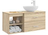 Bathroom Furniture Set 2 pcs Sonoma Oak Engineered Wood 3403874