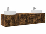 Bathroom Cabinet Set 3 pcs Smoked Oak 49.5 x 44.5 x 65 cm 3405672