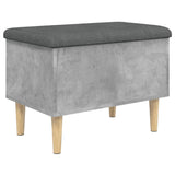 Storage Bench Concrete Grey 62x42x46 cm Engineered Wood 835071