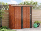 Garden Sheds Brown 140.5 x 74 x 200 cm Metal 42011298