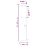 Bollard Lights with Sensor 3pcs 50 cm Stainless Steel IP44 4006030