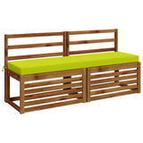 2-Piece Bench Cushions SOEST 2 pcs 100% Polyester Bright Green 949805