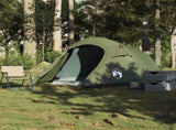 Camping Tent Tunnel 2-Person Olive Green Waterproof 4009630