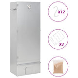 BBQ Oven Smoker with Wood Chips 44.5x29x110 cm Galvanised steel 364745