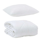 Duvet with Pillow 2 pcs White Microfiber 3376591
