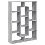 Book Cabinet Grey Sonoma 102x29x143 cm Engineered Wood 3310303