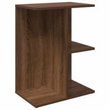 ZNTS Bedside Tables 2 pcs Brown Oak 46.5x29x61 cm Engineered Wood 858663