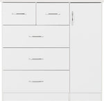 ZNTS Nevada 5 Drawer Low Wardrobe 100-101-105