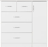 ZNTS Nevada 5 Drawer Low Wardrobe 100-101-105