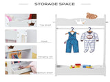Kids Clothes Rail Wooden Hanging Rack with Storage Shelves Children Garment Freestanding Wardrobe T3398P347671