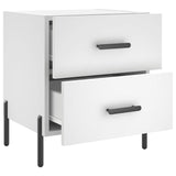 Bedside Cabinet White 40x35x47.5 cm Engineered Wood 827324