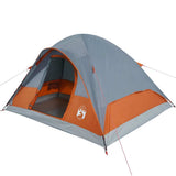 Family Tent Dome 6-Person Orange Waterproof 94553