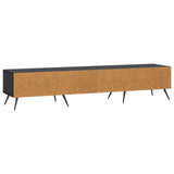 TV Cabinet with Drawer Black 147 x 34.5 x 30 cm Engineered Wood 895626