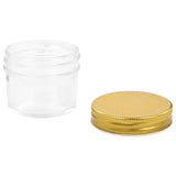 Glass Jam Jars with Gold Lid 96 pcs 110 ml 50797