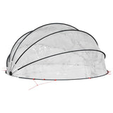 Pool Dome Folding Manual Transparent 500 x 500 x 236 cm PVC 42001124