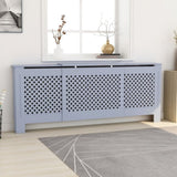 MDF Radiator Cover Grey 205 cm 325557