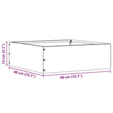 Lawn Edging 6 pcs Rusty 40 x 40 x 13 cm Weathering Steel 874715
