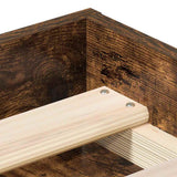 Bed Frame without Mattress Smoked Oak 140x200 cm 3203863