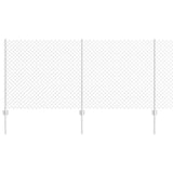 Fence and Post Silver 1 x 10 m Steel 3336288