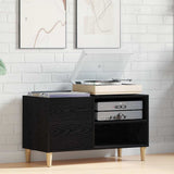 Record Cabinet Black oak 84.5 x 38 x 48 cm Engineered Wood 862866