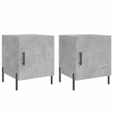 Bedside Cabinets 2 pcs Concrete Grey 40x40x50 cm Engineered Wood 827589