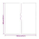 Tarpaulin Transparent 7 x 4 m PE 42038940