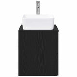 Bathroom Furniture Set Black Oak Engineered Wood 3404391