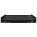 Storage Bed Frame Black oak 200 x 200 cm Engineered wood 3335262