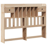 Bookcase Bed without Mattress 160x200 cm Solid Wood Pine 3321838