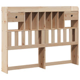 ZNTS Bookcase Bed without Mattress 160x200 cm Solid Wood Pine 3321747