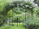 Decorative Garden Arch, with Gate - Black T3398P317762