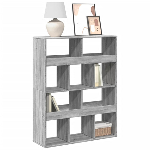Bookcase Grey Sonoma 100x33x125.5 cm Engineered Wood 3309362