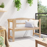 Outdoor Bench Brown 119 x 76 x 44cm Solid pine wood 4012185