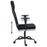 Office Chair Black Mesh Fabric and Faux Leather 353019