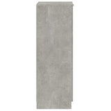 Shoe Cabinet Concrete Grey 30x35x100 cm Engineered Wood 811434