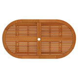 Garden Dining Set Reddish-brown Solid eucalyptus wood Medium 3087338