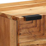 Highboard with Shelf Brown 40 x 33 x 110 cm Solid Mango Wood 4017785