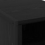 Bedside Table 2 pcs Black Oak 39.5 x 30 x 50 cm Engineered Wood 886631