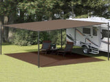 Tent Carpet 400x500 cm Brown 310812