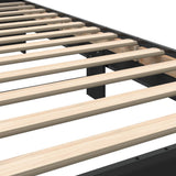 Bed Frame without Mattress Black 90x200 cm 845652