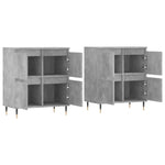 Sideboards 2 pcs Concrete Grey Engineered Wood 3190169