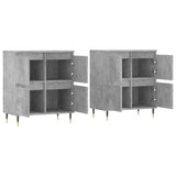 Sideboards 2 pcs Concrete Grey Engineered Wood 3190169