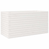 Garden Planter White 90x40x45.5 cm Solid Wood Pine 847269